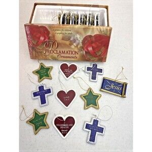 Proclamation Scripture Ornaments Bible Verse Set 25 Complete Christmas Advent